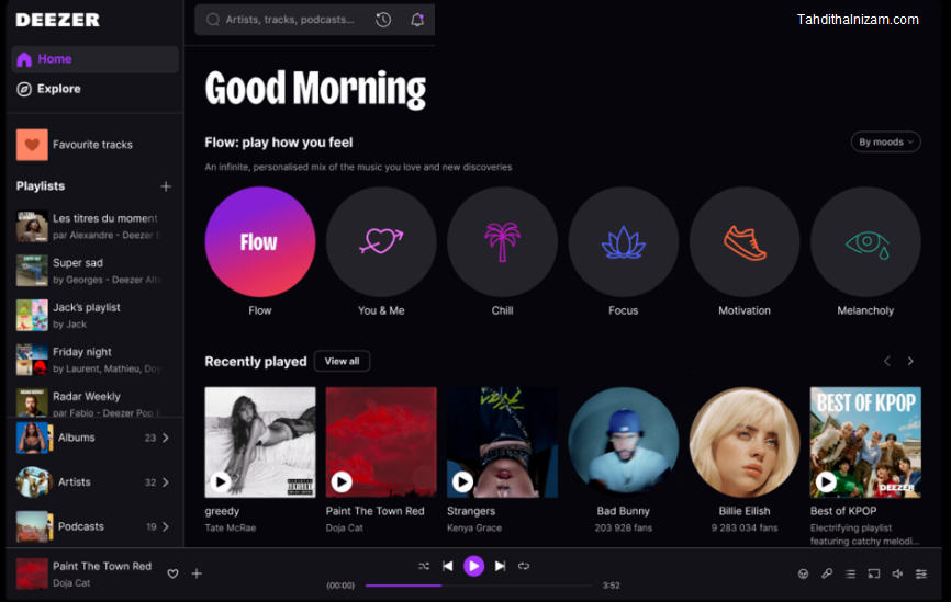 Deezer Music الكراك